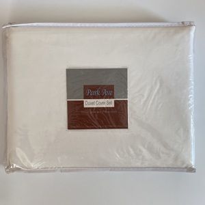 NEW PARK AVE “NATURAL” TWIN DUVET COVER SET